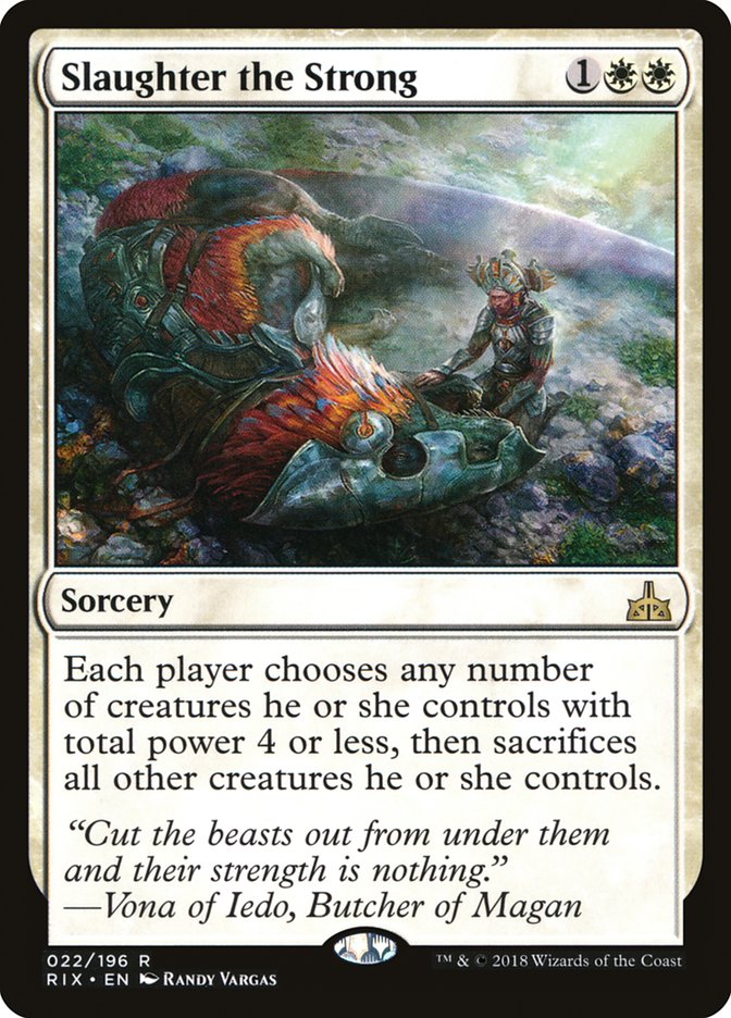 Slaughter the Strong [Rivals of Ixalan] - Magic: The Gathering - Card Brawlers | Quebec | Canada |