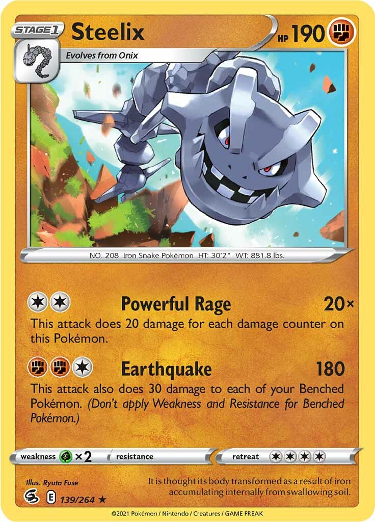 Steelix (139/264) [Sword & Shield: Fusion Strike] - Pokémon - Card Brawlers | Quebec | Canada |