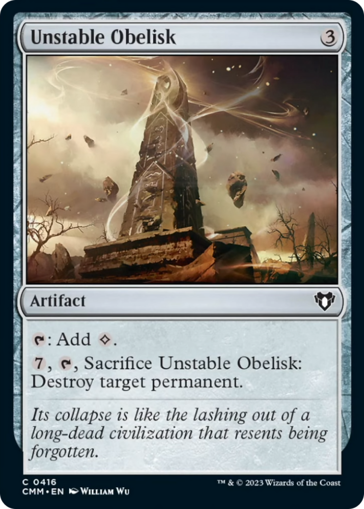 Unstable Obelisk [Commander Masters] - Magic: The Gathering - Card Brawlers | Quebec | Canada |