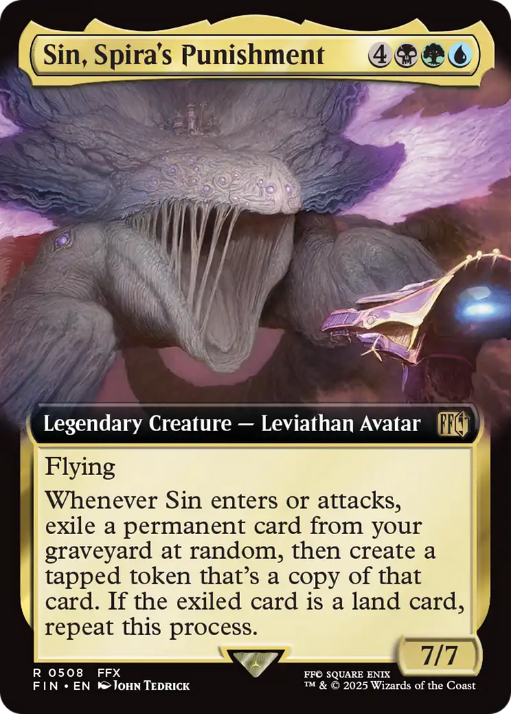 Sin, Spira's Punishment (Extended Art) [FINAL FANTASY] - Magic: The Gathering - Card Brawlers | Quebec | Canada |
