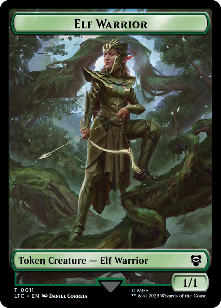 Elf Warrior // Bird Double Sided Token [The Lord of the Rings: Tales of Middle-Earth Commander Tokens] - Magic: The Gathering - Card Brawlers | Quebec | Canada |