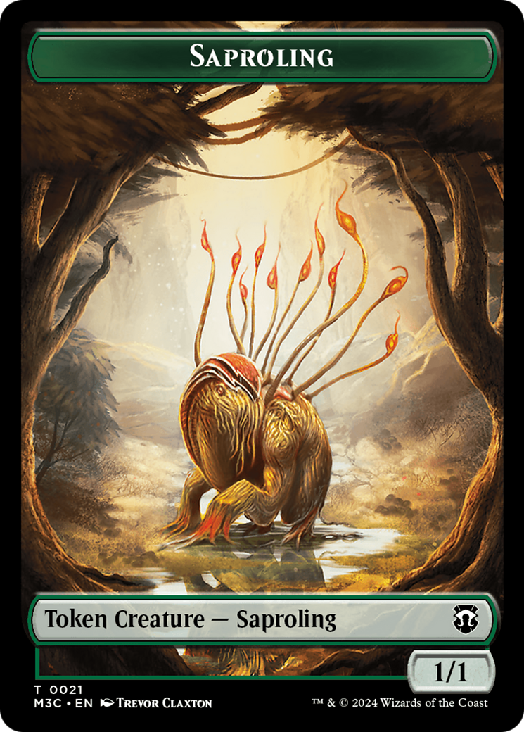 Garruk, Apex Predator Emblem // Saproling Double-Sided Token [Modern Horizons 3 Commander Tokens] - Magic: The Gathering - Card Brawlers | Quebec | Canada |
