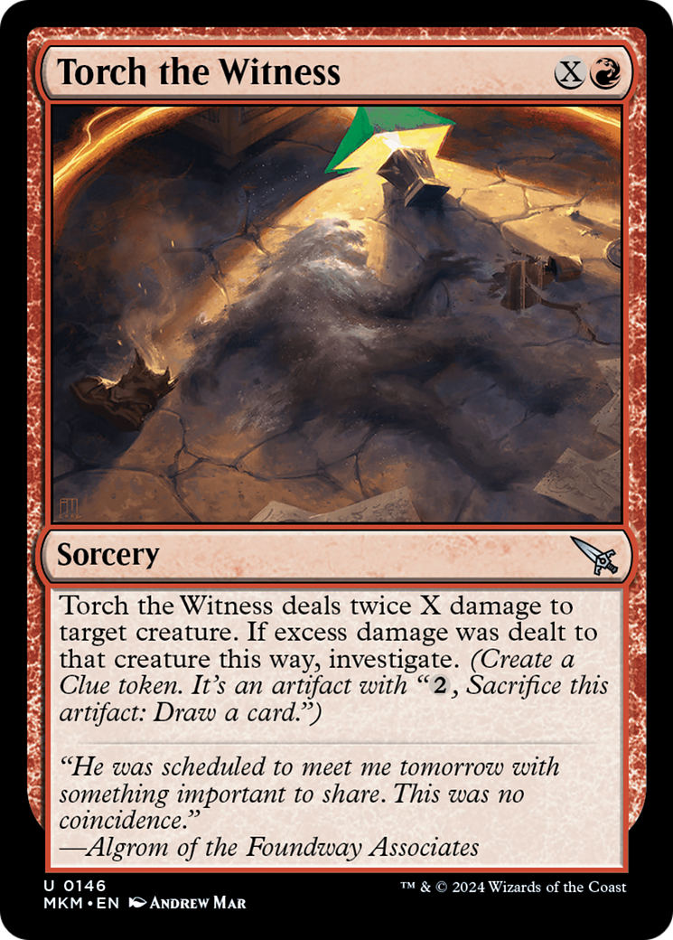 Torch the Witness (Green) [Murders at Karlov Manor] - Magic: The Gathering - Card Brawlers | Quebec | Canada |