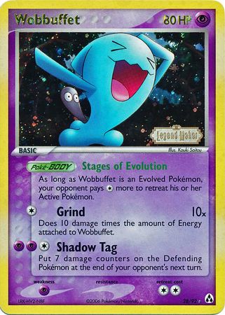 Wobbuffet (28/92) (Stamped) [EX: Legend Maker] - Pokémon - Card Brawlers | Quebec | Canada |