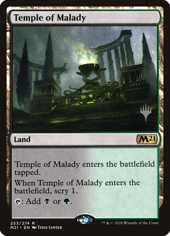 Temple of Malady (Promo Pack) [Core Set 2021 Promos] - Magic: The Gathering - Card Brawlers | Quebec | Canada |