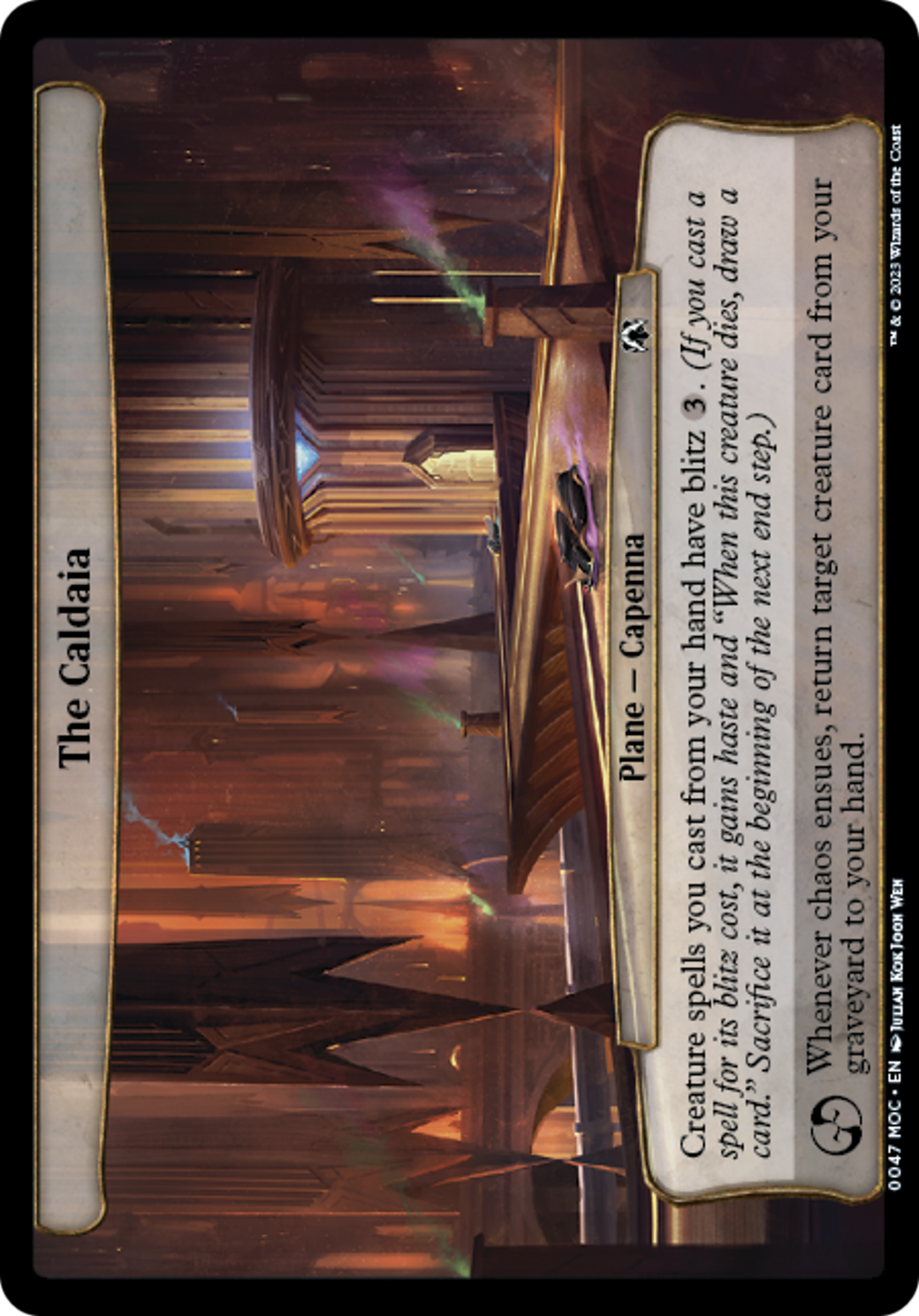 The Caldaia [March of the Machine Commander] - Magic: The Gathering - Card Brawlers | Quebec | Canada |