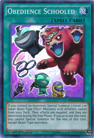 Obedience Schooled [MP14-EN242] Super Rare - Yu-Gi-Oh! - Card Brawlers | Quebec | Canada |
