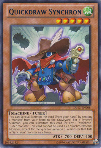 Quickdraw Synchron (Blue) [DL17-EN008] Rare - Yu-Gi-Oh! - Card Brawlers | Quebec | Canada |
