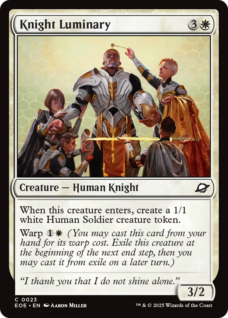 Knight Luminary [Edge of Eternities] - Magic: The Gathering - Card Brawlers | Quebec | Canada |