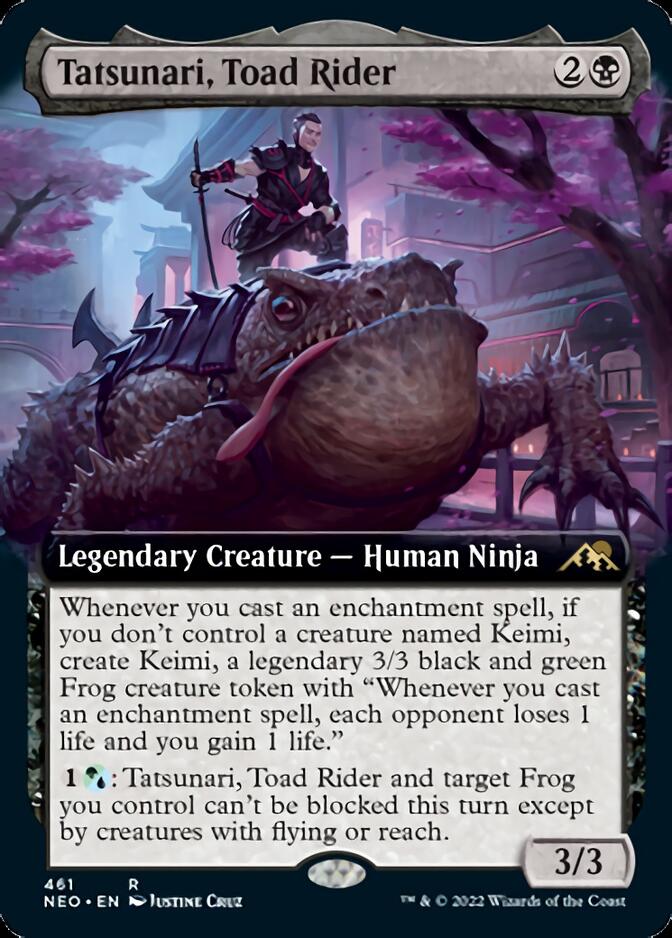 Tatsunari, Toad Rider (Extended Art) [Kamigawa: Neon Dynasty] - Magic: The Gathering - Card Brawlers | Quebec | Canada |