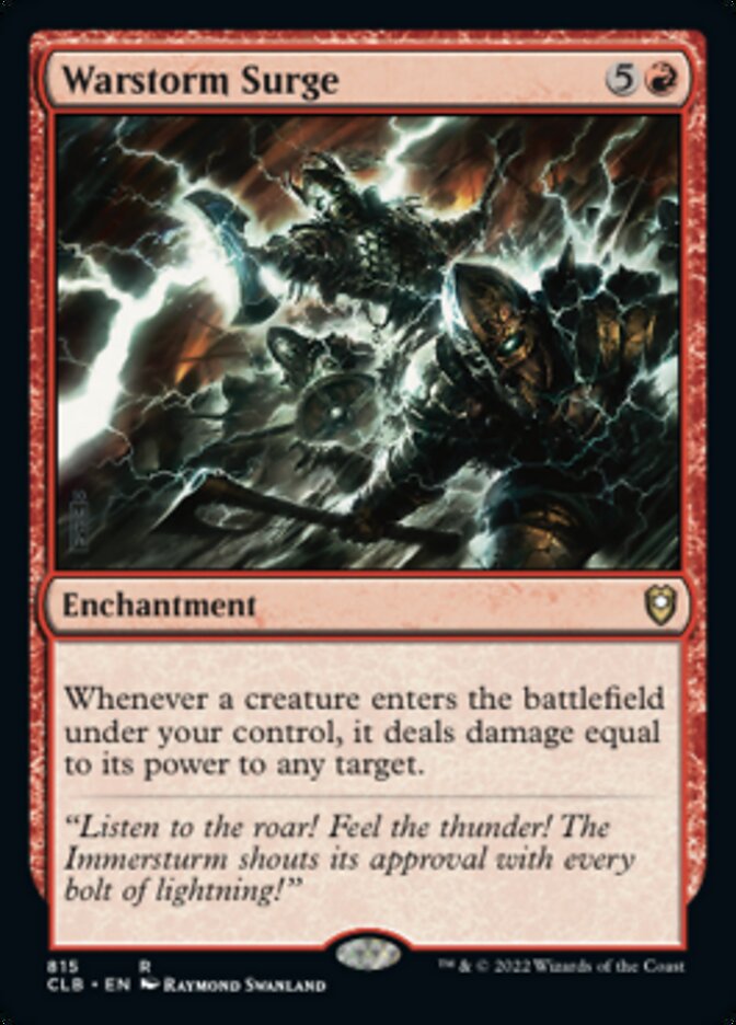 Warstorm Surge [Commander Legends: Battle for Baldur's Gate] - Magic: The Gathering - Card Brawlers | Quebec | Canada |