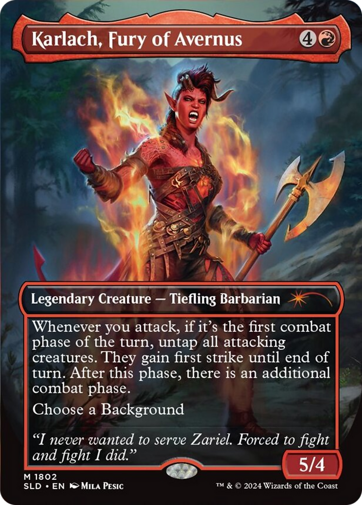 Karlach, Fury of Avernus (Rainbow Foil) [Secret Lair Drop Series] - Magic: The Gathering - Card Brawlers | Quebec | Canada |