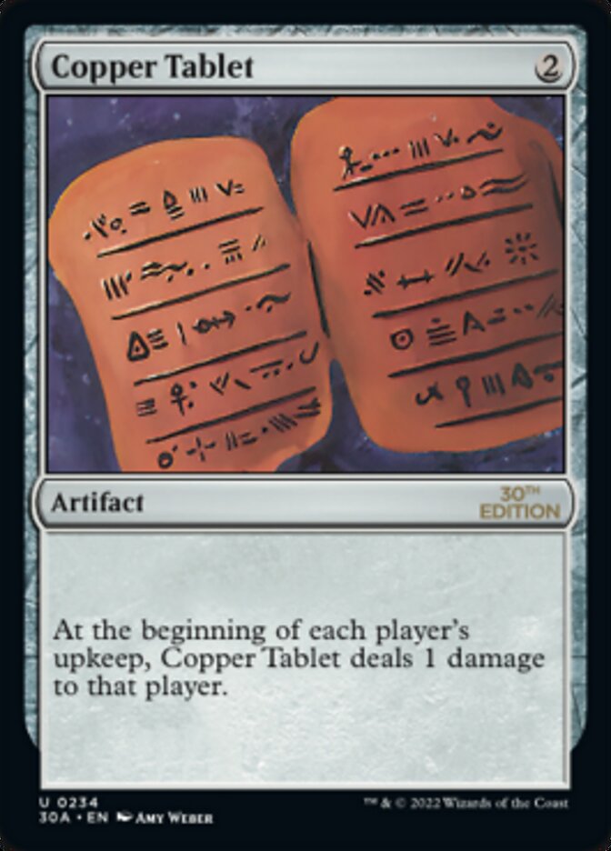 Copper Tablet [30th Anniversary Edition] - Magic: The Gathering - Card Brawlers | Quebec | Canada |