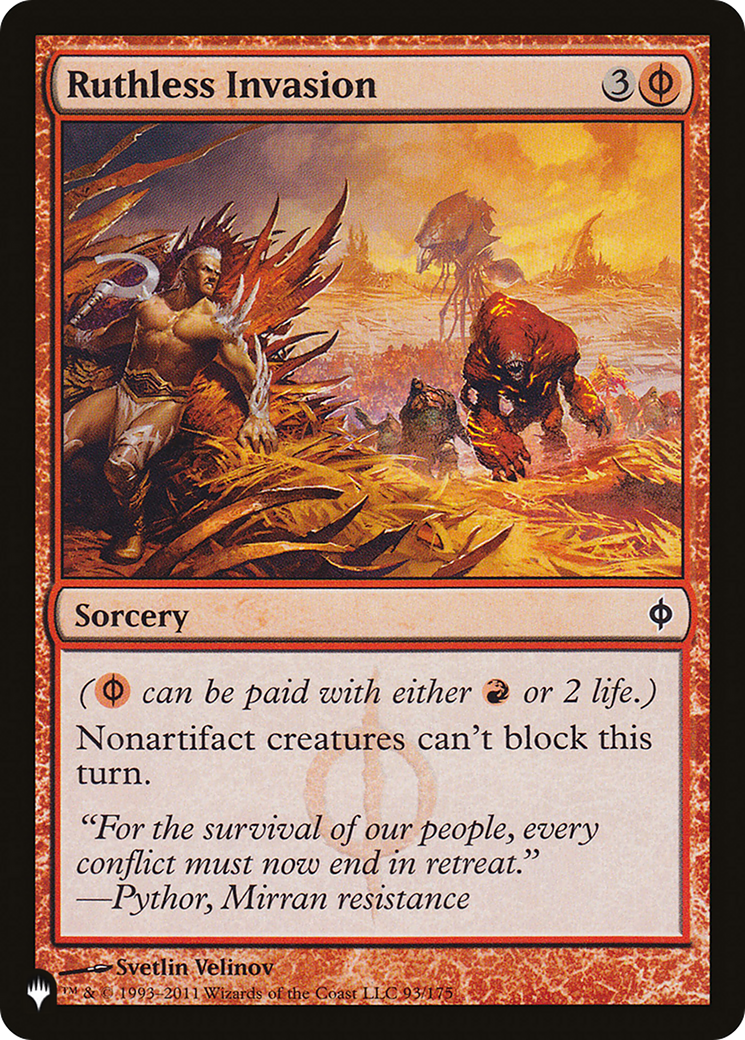 Ruthless Invasion [The List] - Magic: The Gathering - Card Brawlers | Quebec | Canada |