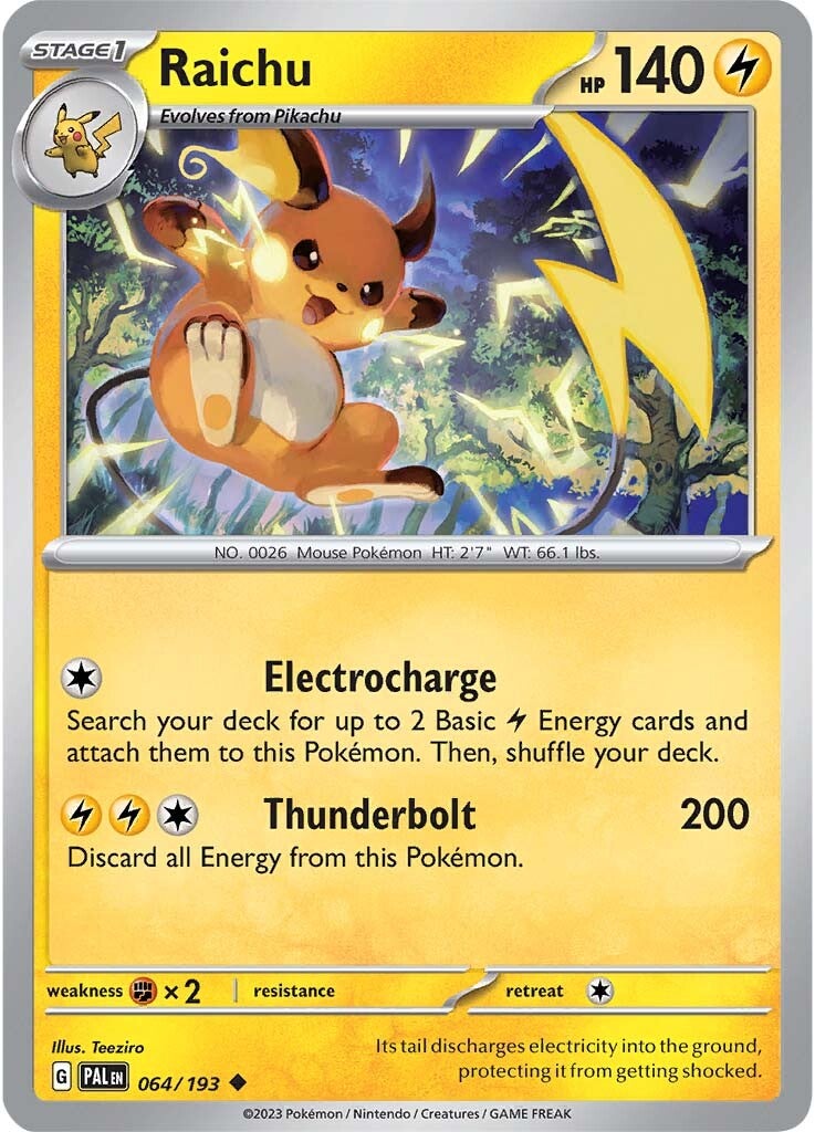 Raichu (064/193) [Scarlet & Violet: Paldea Evolved] - Pokémon - Card Brawlers | Quebec | Canada |
