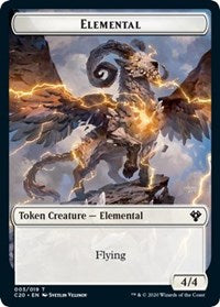 Elemental (003) // Soldier Double-Sided Token [Commander 2020 Tokens] - Magic: The Gathering - Card Brawlers | Quebec | Canada |