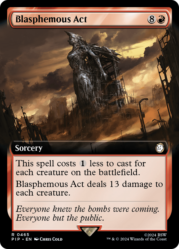 Blasphemous Act (Extended Art) [Fallout] - Magic: The Gathering - Card Brawlers | Quebec | Canada |