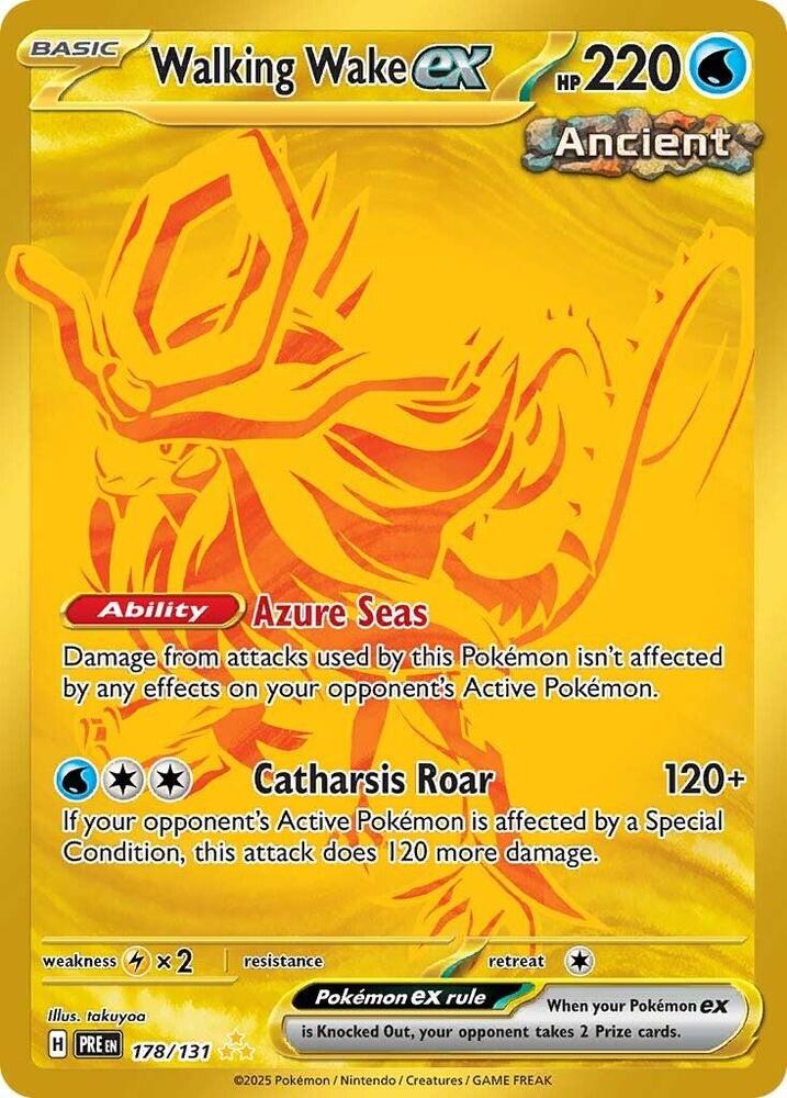 Walking Wake ex (178/131) [Scarlet & Violet: Prismatic Evolutions] - Pokémon - Card Brawlers | Quebec | Canada |