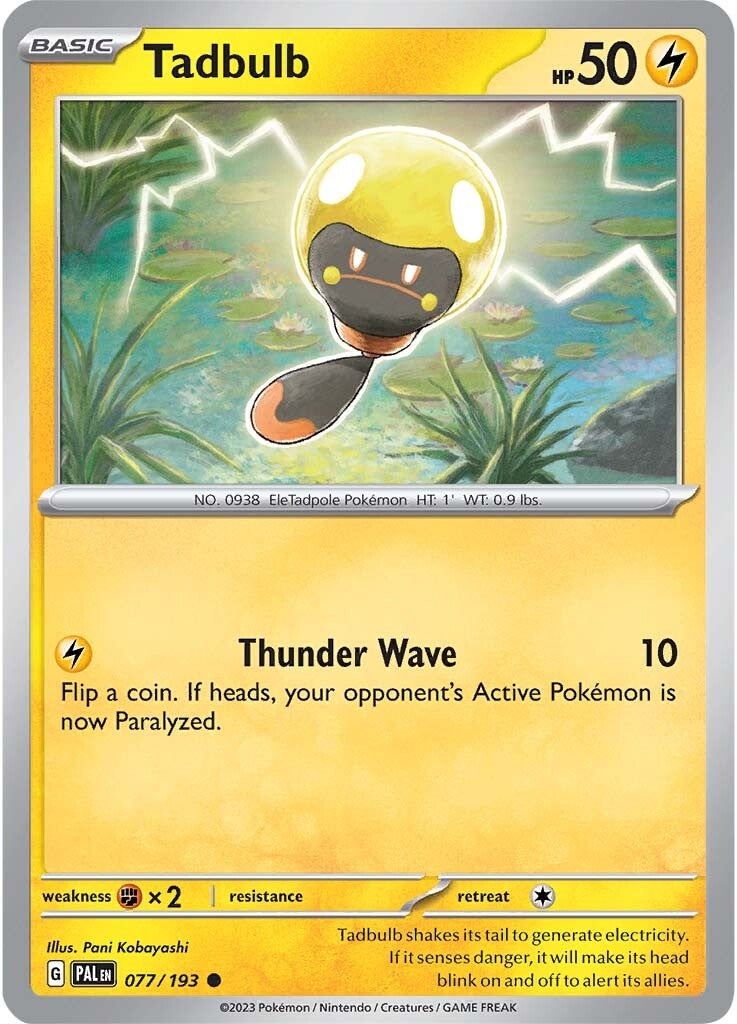 Tadbulb (077/193) [Scarlet & Violet: Paldea Evolved] - Pokémon - Card Brawlers | Quebec | Canada |