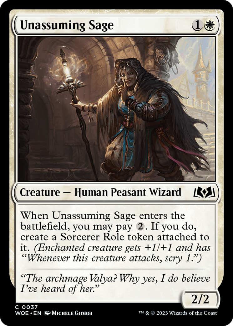 Unassuming Sage [Wilds of Eldraine] - Magic: The Gathering - Card Brawlers | Quebec | Canada |