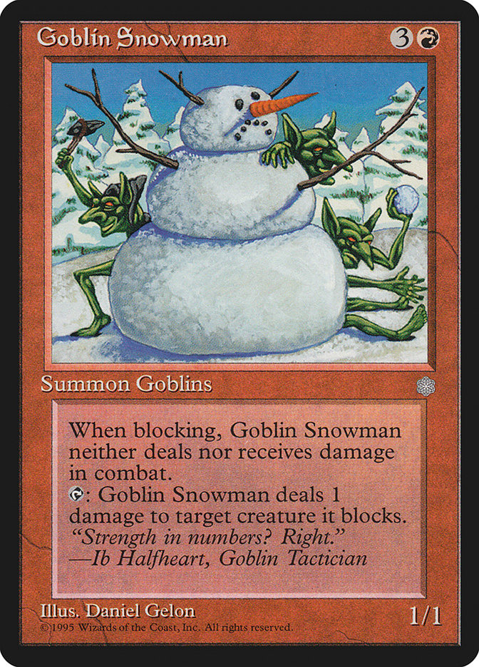 Goblin Snowman [Ice Age] - Magic: The Gathering - Card Brawlers | Quebec | Canada |