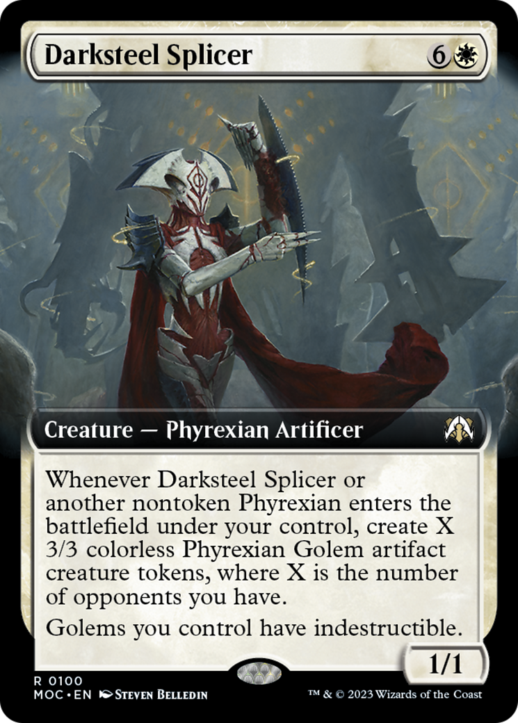Darksteel Splicer (Extended Art) [March of the Machine Commander] - Magic: The Gathering - Card Brawlers | Quebec | Canada |