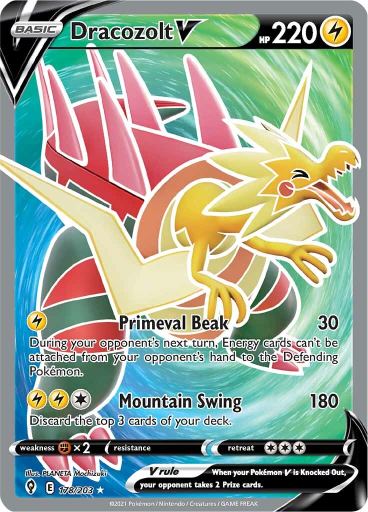 Dracozolt V (178/203) [Sword & Shield: Evolving Skies] - Pokémon - Card Brawlers | Quebec | Canada |