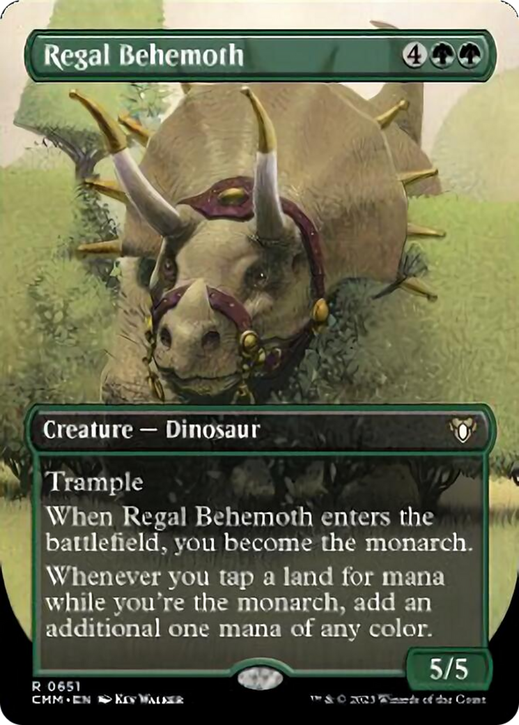 Regal Behemoth (Borderless Alternate Art) [Commander Masters] - Magic: The Gathering - Card Brawlers | Quebec | Canada |