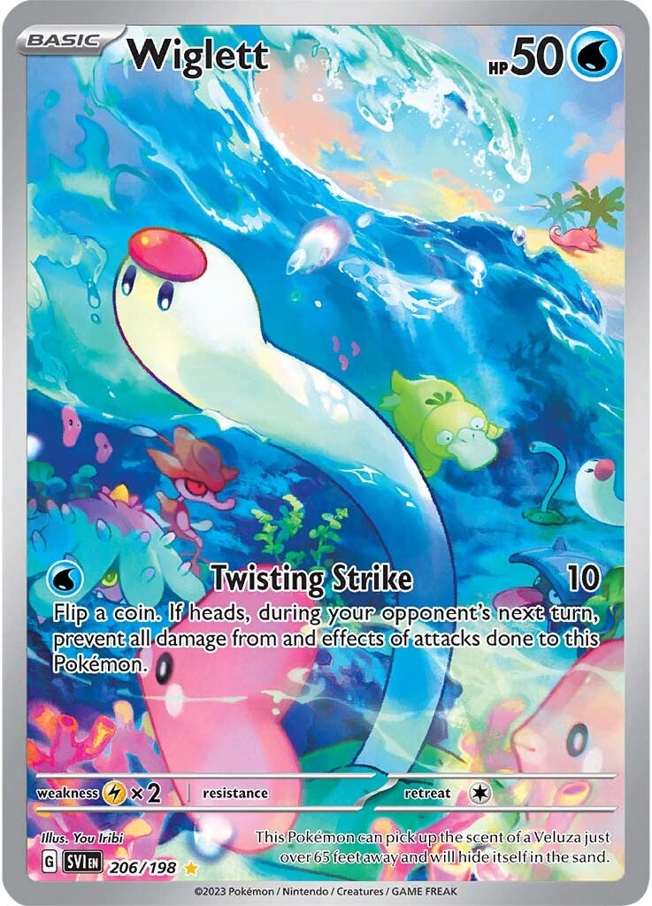 Wiglett (206/198) [Scarlet & Violet: Base Set] - Pokémon - Card Brawlers | Quebec | Canada |