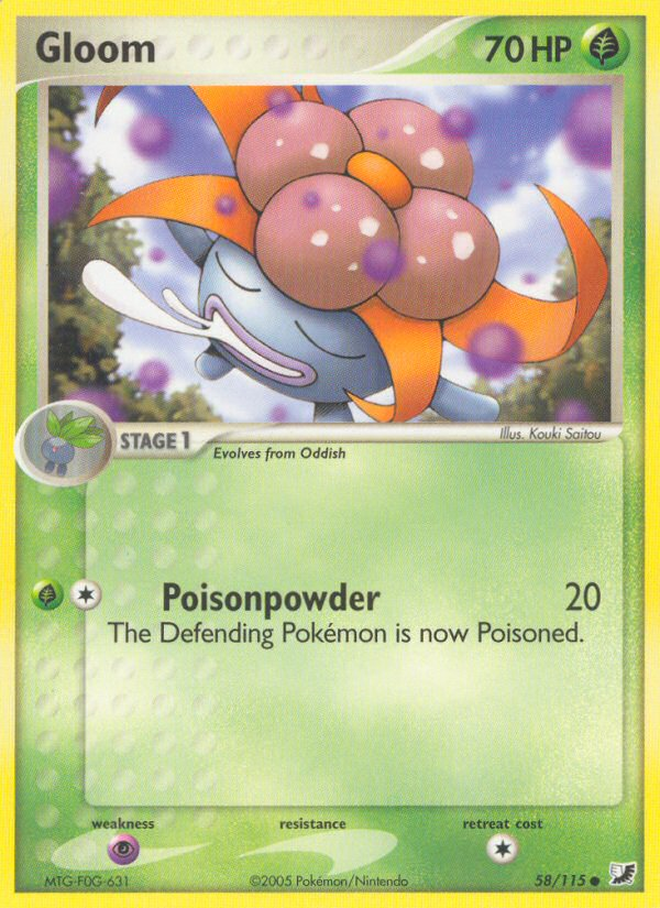 Gloom (58/115) [EX: Unseen Forces] - Pokémon - Card Brawlers | Quebec | Canada |