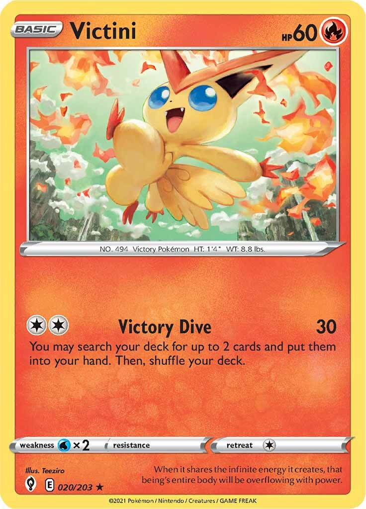 Victini (020/203) [Sword & Shield: Evolving Skies] - Pokémon - Card Brawlers | Quebec | Canada |