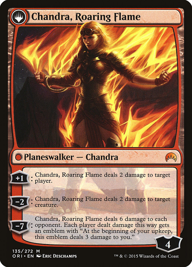 Chandra, Fire of Kaladesh // Chandra, Roaring Flame [Magic Origins] - Magic: The Gathering - Card Brawlers | Quebec | Canada |