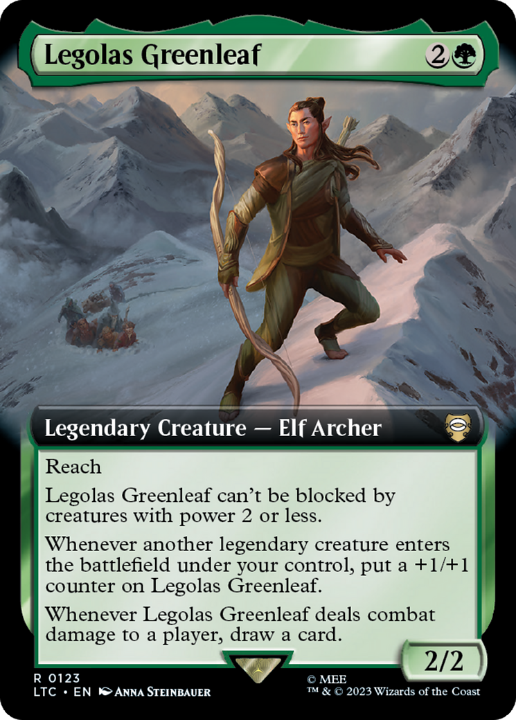 Legolas Greenleaf (Extended Art) [The Lord of the Rings: Tales of Middle-Earth Commander] - Magic: The Gathering - Card Brawlers | Quebec | Canada |