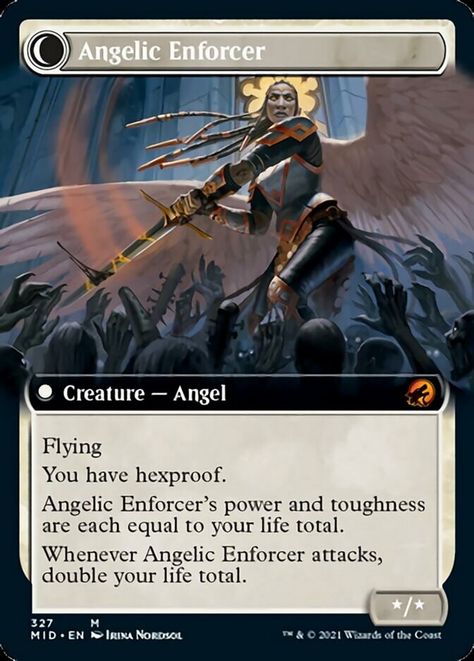 Enduring Angel // Angelic Enforcer (Extended Art) [Innistrad: Midnight Hunt] - Magic: The Gathering - Card Brawlers | Quebec | Canada |