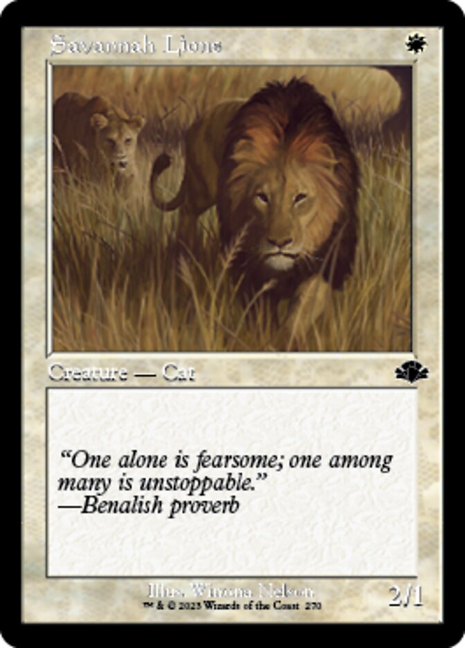 Savannah Lions (Retro) [Dominaria Remastered] - Magic: The Gathering - Card Brawlers | Quebec | Canada |