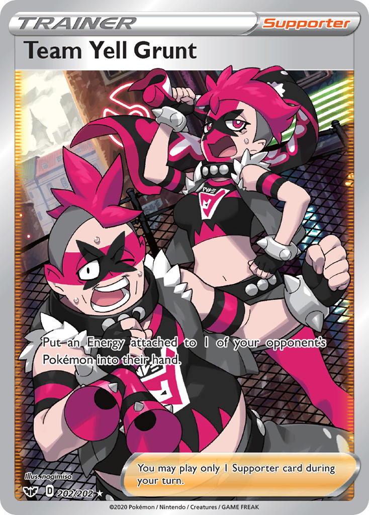Team Yell Grunt (202/202) [Sword & Shield: Base Set] - Pokémon - Card Brawlers | Quebec | Canada |