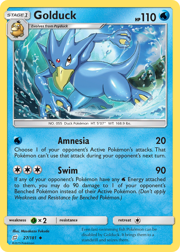 Golduck (27/181) [Sun & Moon: Team Up] - Pokémon - Card Brawlers | Quebec | Canada |