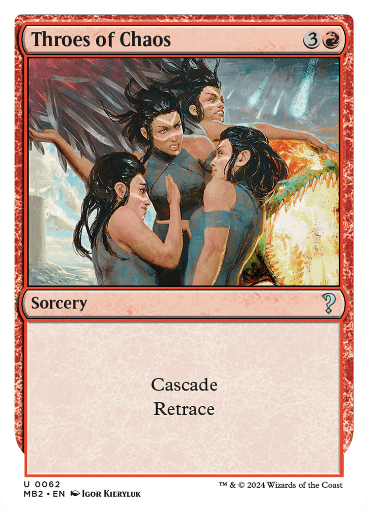 Throes of Chaos (White Border) [Mystery Booster 2] - Magic: The Gathering - Card Brawlers | Quebec | Canada |
