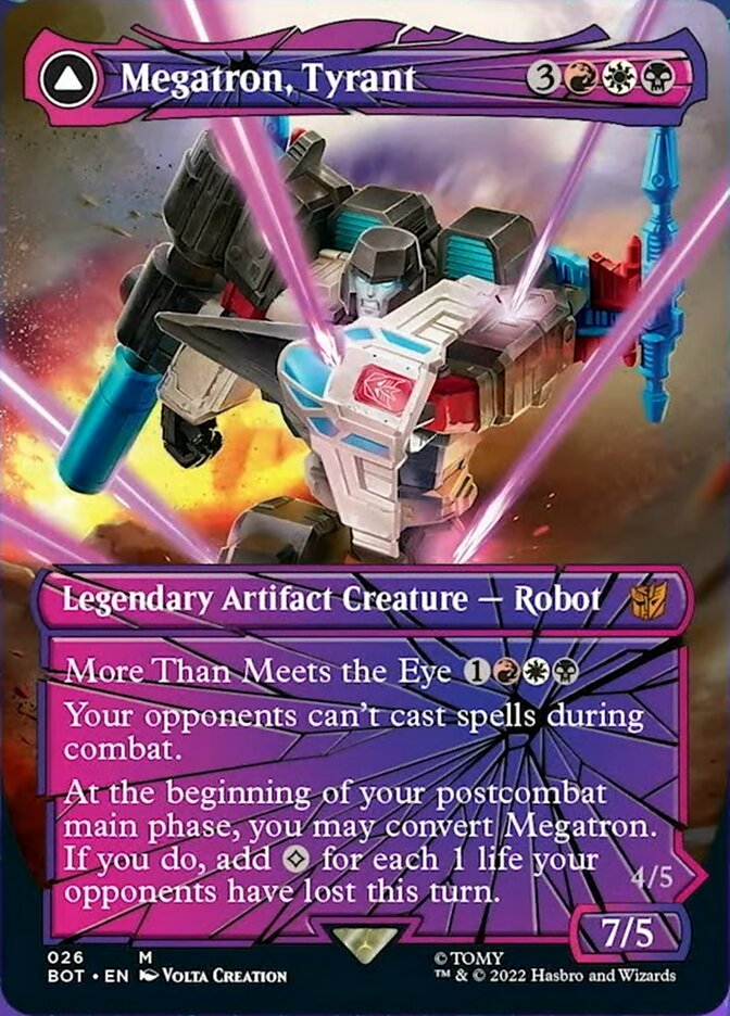 Megatron, Tyrant // Megatron, Destructive Force (Shattered Glass) [Transformers] - Magic: The Gathering - Card Brawlers | Quebec | Canada |