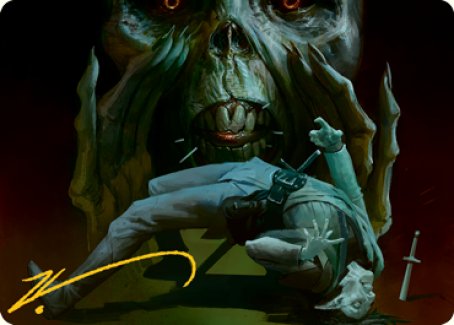Power Word Kill Art Card (Gold-Stamped Signature) [Dungeons & Dragons: Adventures in the Forgotten Realms Art Series] - Magic: The Gathering - Card Brawlers | Quebec | Canada |