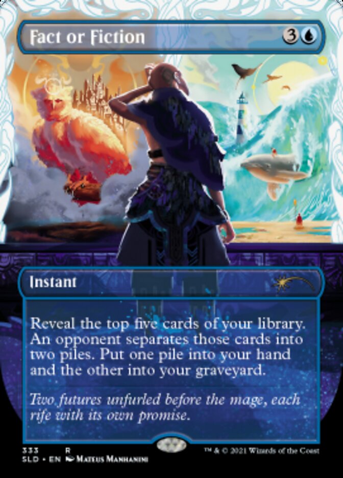 Fact or Fiction (Borderless) [Secret Lair Drop Series] - Magic: The Gathering - Card Brawlers | Quebec | Canada |