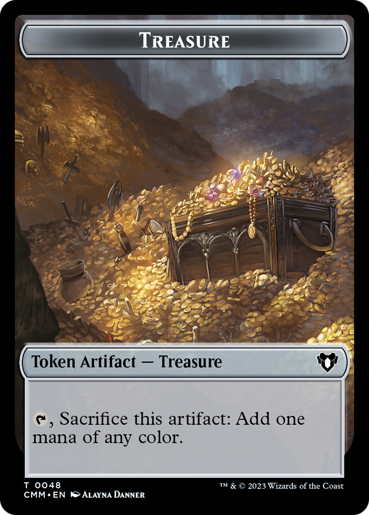 Treasure // Dragon (0020) Double-Sided Token [Commander Masters Tokens] - Magic: The Gathering - Card Brawlers | Quebec | Canada |