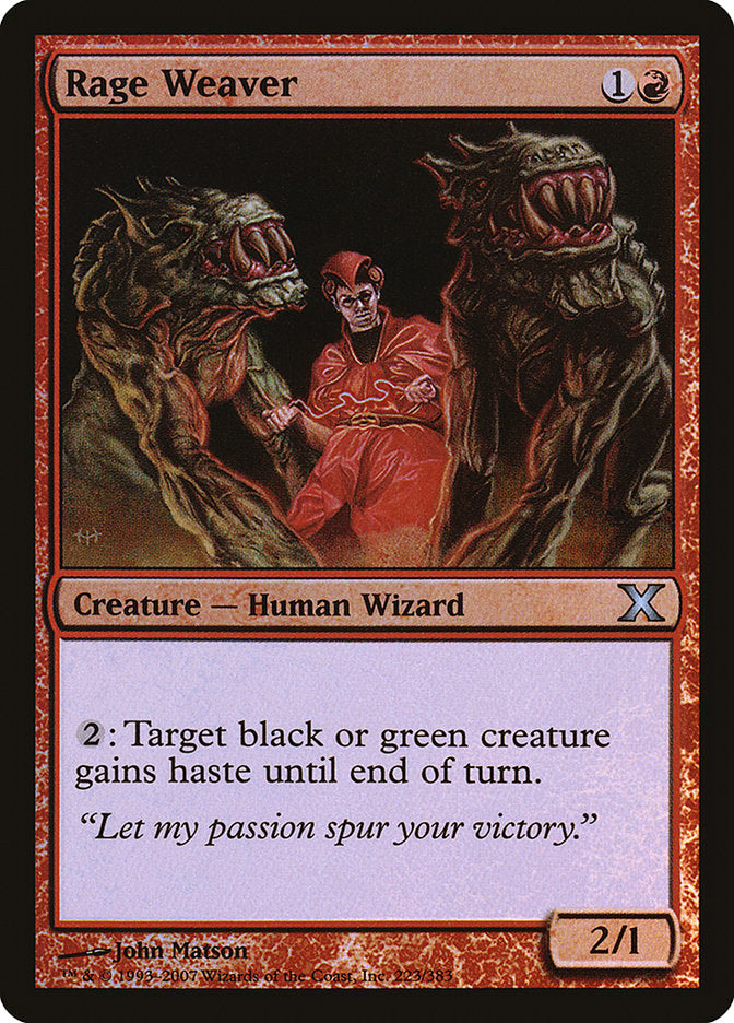 Rage Weaver (Premium Foil) [Tenth Edition] - Magic: The Gathering - Card Brawlers | Quebec | Canada |