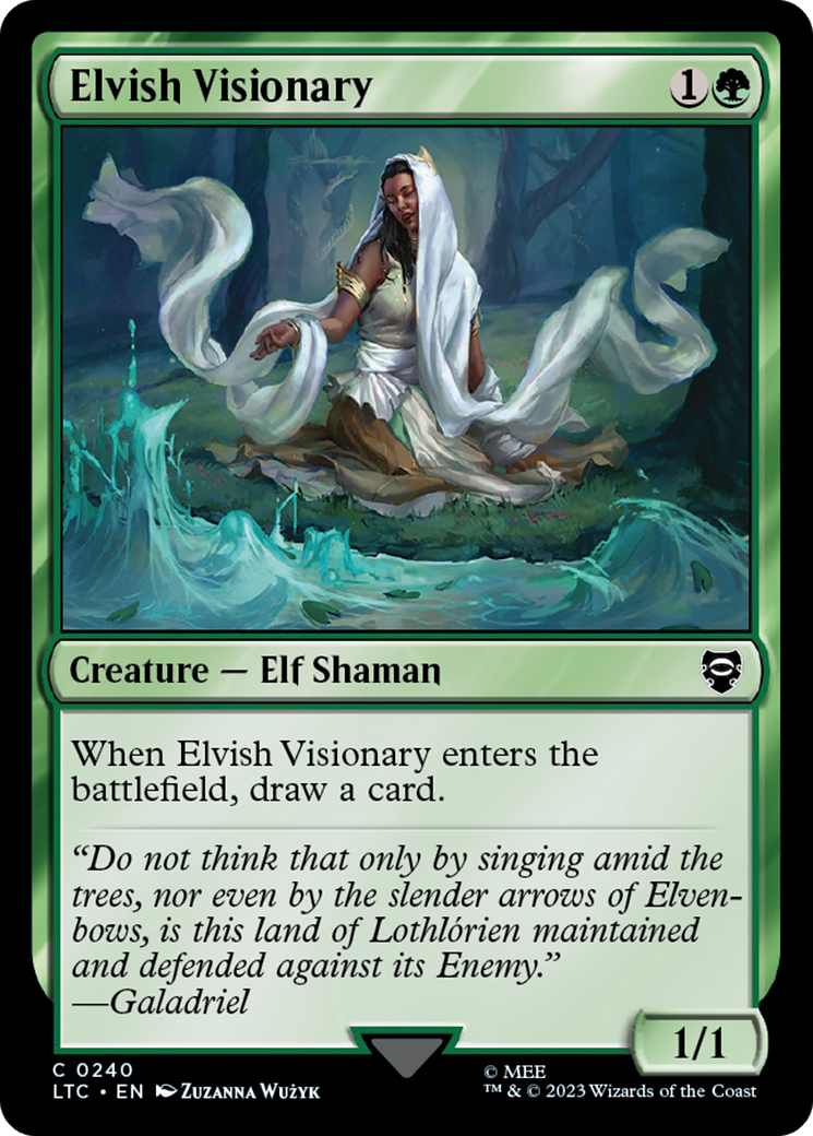 Elvish Visionary [The Lord of the Rings: Tales of Middle-Earth Commander] - Magic: The Gathering - Card Brawlers | Quebec | Canada |