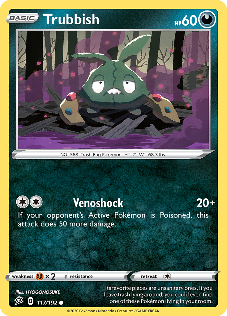 Trubbish (117/192) [Sword & Shield: Rebel Clash] - Pokémon - Card Brawlers | Quebec | Canada |