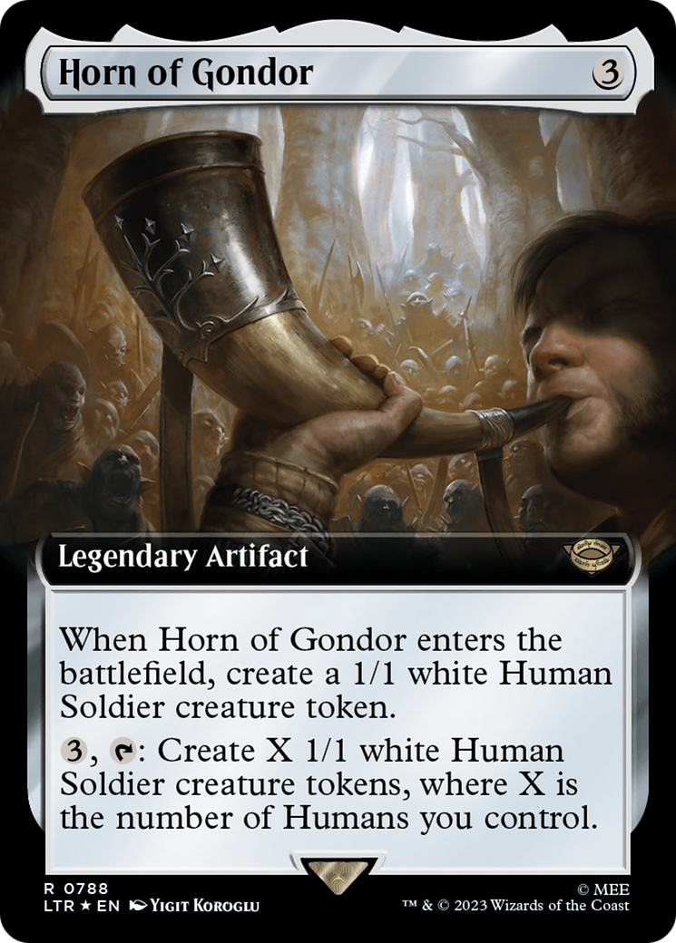Horn of Gondor (Extended Art) (Surge Foil) [The Lord of the Rings: Tales of Middle-Earth] - Magic: The Gathering - Card Brawlers | Quebec | Canada |
