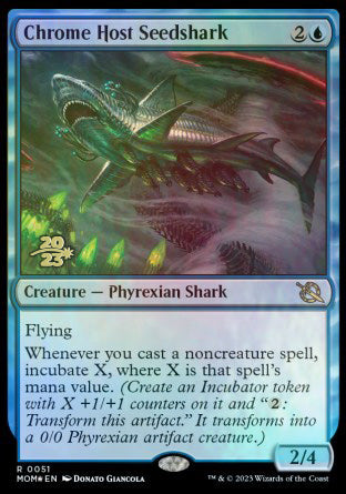 Chrome Host Seedshark [March of the Machine Prerelease Promos] - Magic: The Gathering - Card Brawlers | Quebec | Canada |