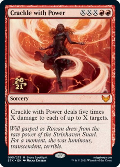 Crackle with Power [Strixhaven: School of Mages Prerelease Promos] - Magic: The Gathering - Card Brawlers | Quebec | Canada |