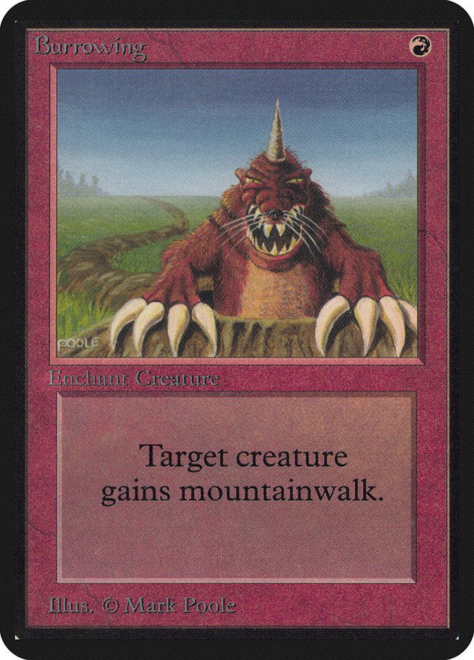 Burrowing [Alpha Edition] - Magic: The Gathering - Card Brawlers | Quebec | Canada |