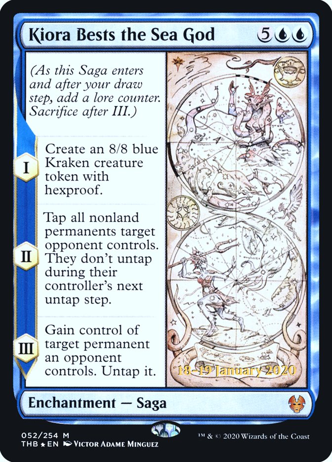 Kiora Bests the Sea God [Theros Beyond Death Prerelease Promos] - Magic: The Gathering - Card Brawlers | Quebec | Canada |